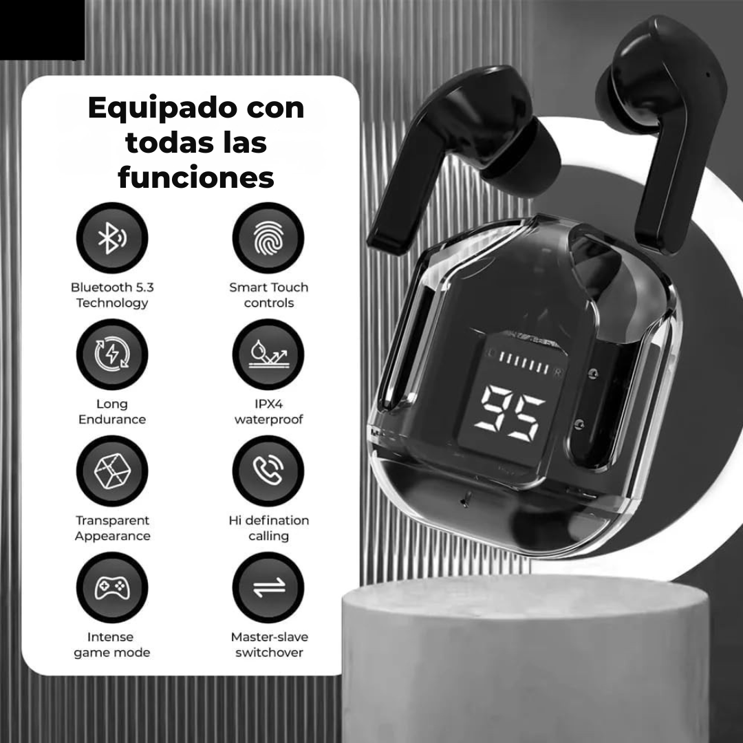 PowerPods – Audífonos Inalámbricos de Larga Duración
