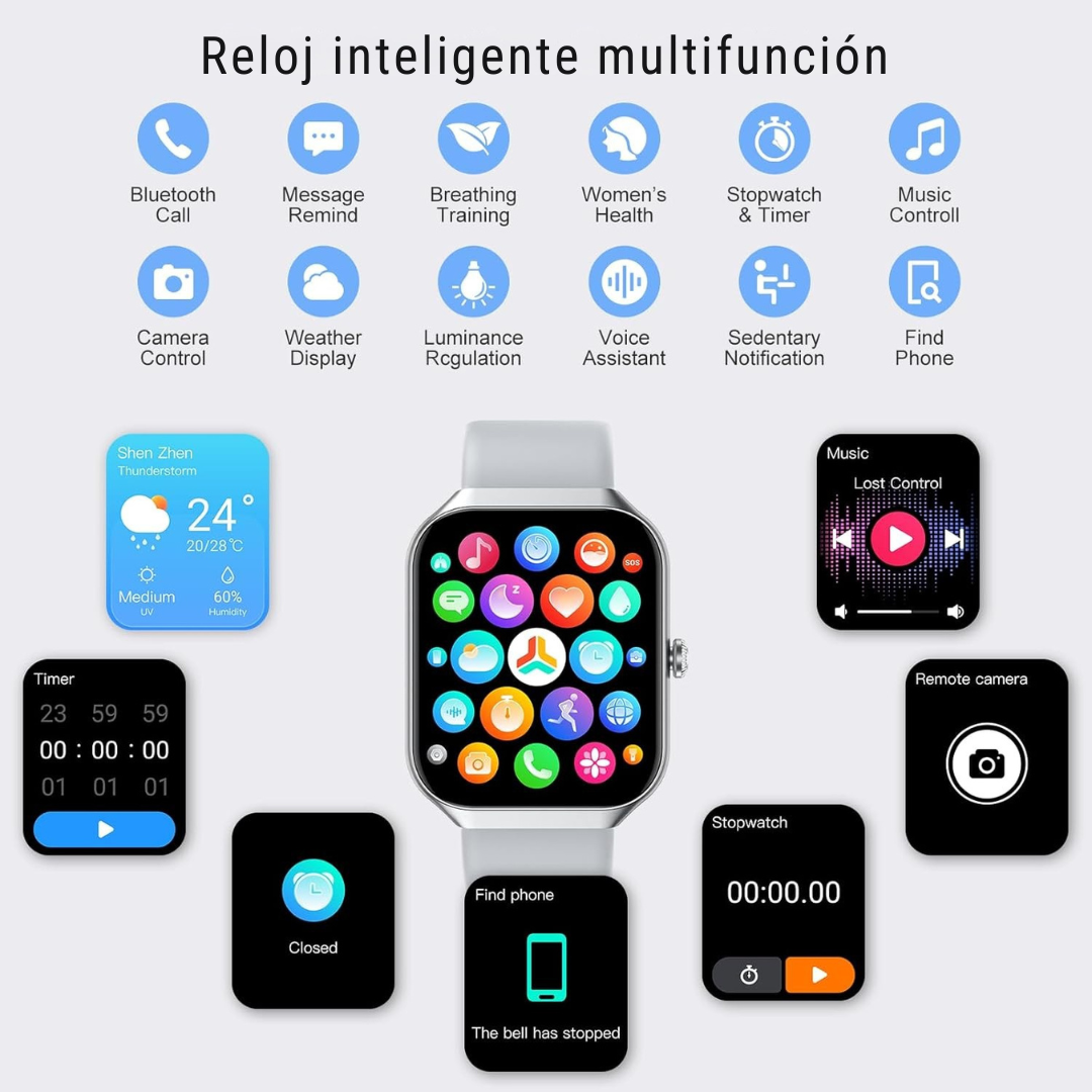 TimeFit – Smartwatch Deportivo Premium
