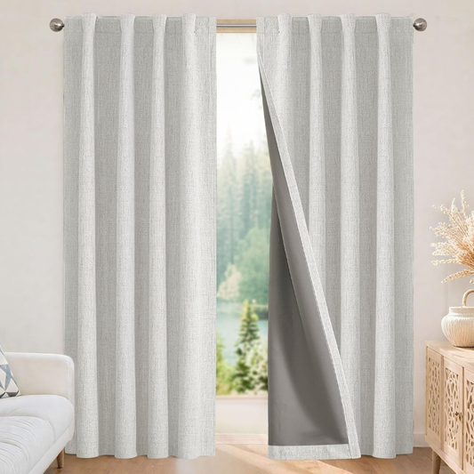 LuzOff – Cortina Blackout Gris Claro